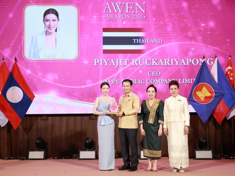 ปิยจิต CEO SAPPE คว้ารางวัล Outstanding ASEAN Women Entrepreneurs Award 2026  1 ใน 12 ผู้นำหญิงไทย สร้าง Thai Pride บนเวทีอาเซียน
